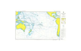 Seekarten British Admiralty Seekarte 4007 - South Pacific Ocean 1:20.000.000 The UK Hydrographic Office