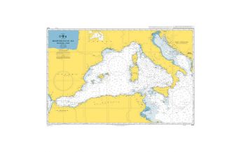 Nautical Charts Mediterranean British Admiralty Seekarte 4301 - Westliches Mittelmeer / Mediterranean Sea - Western Part 1:2.250.000 The UK Hydrographic Office