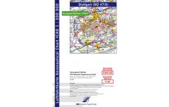 Aviation Charts ICAO Luftfahrtkarte Stuttgart 1:500.000 - Edition 2024 DFS Deutsche Flugsicherung