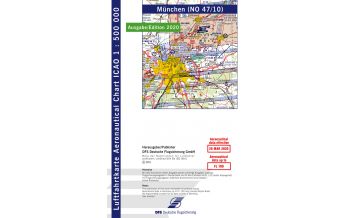 Aviation Charts ICAO Luftfahrtkarte München 1:500.000 Edition 2024 DFS Deutsche Flugsicherung