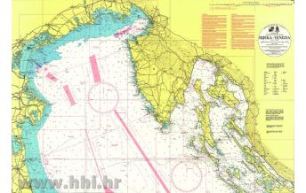 Seekarten Kroatien und Adria Kroatische Seekarte INT 3410 - Rijeka - Venezia 1:250.000 Hrvatski Hidrografski Institut