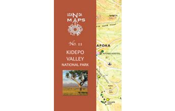 Road Maps East Africa Maps No. 11 - Kidepo Valley National Park Uganda East Africa Maps