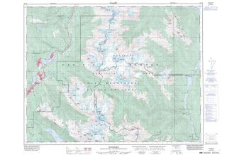 Wanderkarten Kanada Canadian Topographic Map 92-J/2, Whistler 1:50.000 Surveys and Mapping Branch Canada