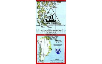 Wanderkarten Dänemark - Grönland Saga Map 19 Grönland, Tasiilaq, Angmagssalik 1:250.000 Saga Maps