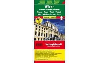 Vienna f&b Planokarte in Rolle - Wien Touristenplan 1:10.000 / 1:25.000 Freytag-Berndt u. Artaria KG Planokarten