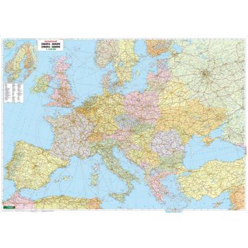 Wandkarte: Europa politisch 1:3.500.000, | Poster & freytag berndt