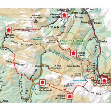 Editorial Alpina Circular Trek Map Spanien Frankreich La Senda De Camille Freytag Berndt