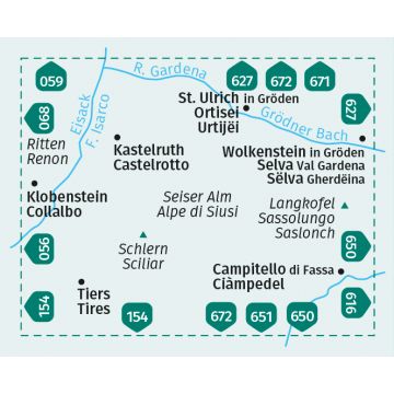 Hiking Map # 059 - Klausen und Umgebung / Chiusae E Dintorni