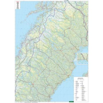 Schweden, Straßenkarte 1:600.000, freytag & berndt | freytag & berndt