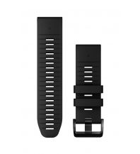 Sports & Fitness Garmin QuickFit Armband 26mm Silikon Schwarz Teile aus Edelstahl Schwarz Garmin