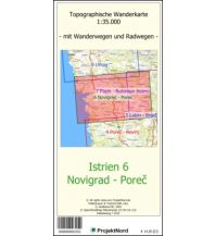 Hiking Maps Croatia ProjektNord-Karte Istrien 6, Novigrad, Poreč 1:35.000 Mollenhauer & Treichel
