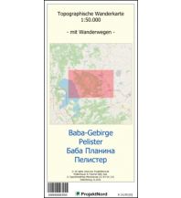 Wanderkarten Nordmazedonien ProjektNord-Karte Baba-Gebirge - Pelister 1:50.000 Mollenhauer & Treichel