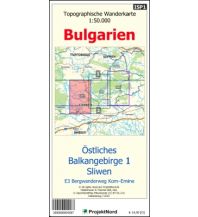 Long Distance Hiking ProjektNord-Karte Östliches Balkangebirge, Teil 1, 1:50.000 Mollenhauer & Treichel