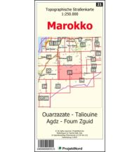 Straßenkarten Marokko 21 Ouarzazate - Taliouine - Agdz - Foum Zguid Mollenhauer & Treichel