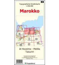 Straßenkarten Marokko 2 Al Hoceima - Melilla - Taourirt Mollenhauer & Treichel