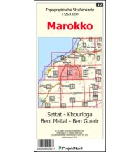 Straßenkarten Marokko 12 Settat - Khouribga - Beni Mellal - Ben Guerir Mollenhauer & Treichel