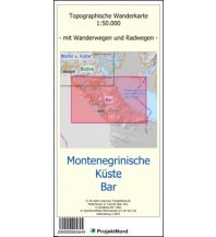 Hiking Maps Serbia + Montenegro ProjektNord-Karte Bar 1:50.000 Mollenhauer & Treichel