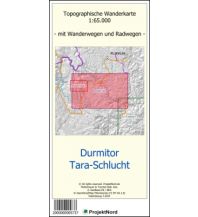 Wanderkarten Serbien + Montenegro ProjektNord-Karte Durmitor, Tara-Schlucht 1:65.000 Mollenhauer & Treichel