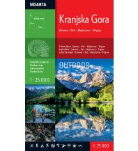 Wanderkarten Slowenien Sidarta Outdoor Map Kranjska Gora 1:25.000 Sidarta