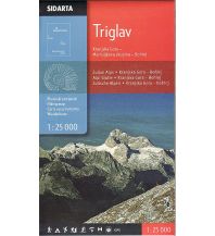 Hiking Maps Slovenia Wanderkarte Triglav 1:25.000 Sidarta
