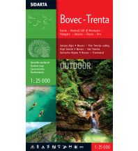 Wanderkarten Slowenien Outdoorkarte Bovec, Trenta 1:25.000 Sidarta