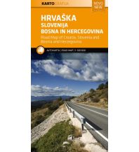 Road Maps Croatia Kroatien Slowenien Bosnien-Herzegowina 1:500.000 Kartografija Slovenija