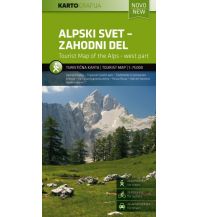Wanderkarten Slowenien Rad- & Wanderkarte Alpski Svet - Zahodni Del/Julische Alpen 1:75.000 Kartografija Slovenija