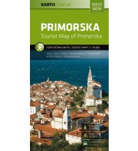 Wanderkarten Slowenien Rad- & Wanderkarte Primorska/Karst 1:75.000 Kartografija Slovenija