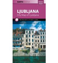 City Maps Stadtplan Ljubljana/Laibach 1:15.000 Kartografija Slovenija