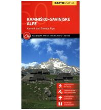 Hiking Maps Carinthia Wanderkarte Kamniško-Savinjske Alpe/Steiner Alpen 1:50.000 Kartografija Slovenija