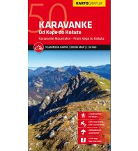 Wanderkarten Kärnten Wanderkarte Karavanke/Karawanken 1:50.000 Kartografija Slovenija
