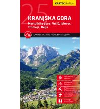 Wanderkarten Kärnten Kartografija-Wanderkarte Kranjska Gora 1:25.000 Kartografija Slovenija