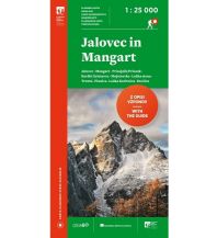 Wanderkarten Slowenien Wanderkarte mit Führer Jalovec in/und Mangart 1:25.000 Planinska Zveza Slovenije