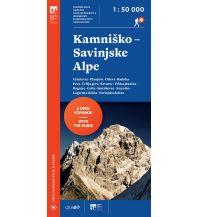 Wanderkarten Kärnten PZS-Wanderkarte Kamniško-Savinjske Alpe/Steiner Alpen 1:50.000 Planinska Zveza Slovenije