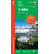 Hiking Maps Slovenia PZS-Wanderkarte Bohinj 1:25.000 Planinska Zveza Slovenije