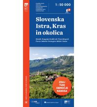 Wanderkarten Slowenien PZS-Wanderkarte Slovenska Istra, Kras in okolica 1:50.000 Planinska Zveza Slovenije