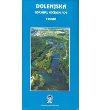 Hiking Maps Slovenia Planinska Zveza Slovenije Wanderkarte Dolenjska 1:50.000 Planinska Zveza Slovenije
