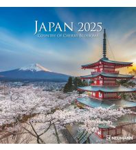 Kalender Japan 2025 - Wand-Kalender - Broschüren-Kalender - 30x30 - 30x60 geöffnet - Reise-Kalender Neumann druck 
