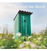Kalender Toilets Around the World 2025 - Wand-Kalender - Broschüren-Kalender - 30x30 - 30x60 geöffnet - Toiletten-Kalender Neumann druck 