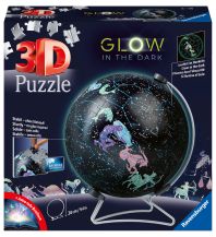 Globen Ravensburger 3D Puzzle 11544 - Glow In The Dark Sternenglobus - Der Sternenhimmel als Nachleuchtender Globus aus 180 3D Puzzleteilen - für Erwachsene und Kinder Ravensburger Spiele
