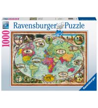 Children's Books and Games Ravensburger Puzzle - Mit dem Fahrrad um die Welt - 1000 Teile Ravensburger Spiele