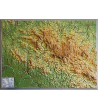 Raised Relief Maps Bayerischer Wald klein ohne Rahmen georelief GbR