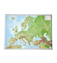 Reliefkarten 3D Reliefkarte Europa 1:16.000 ohne Rahmen georelief GbR