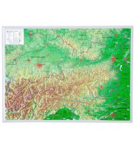 Reliefkarten 3D Reliefkarte Österreich 1:800.000 ohne Rahmen georelief GbR