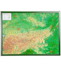 Reliefkarten 3D Reliefkarte Österreich 1:800.000 mit Holzrahmen georelief GbR