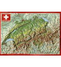 Raised Relief Maps 3D Reliefpostkarte Schweiz georelief GbR