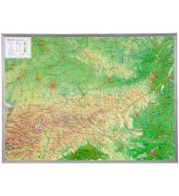 Reliefkarten 3D Reliefkarte Österreich 1:800.000 mit Alurahmen georelief GbR