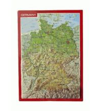 Raised Relief Maps 3D Reliefpostkarte Deutschland georelief GbR