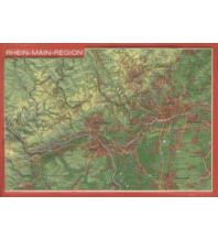 Reliefkarten 3D Reliefpostkarte Rhein-Main-Region georelief GbR