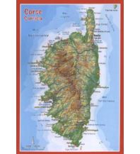 Reliefkarten 3D Reliefpostkarte Korsika georelief GbR